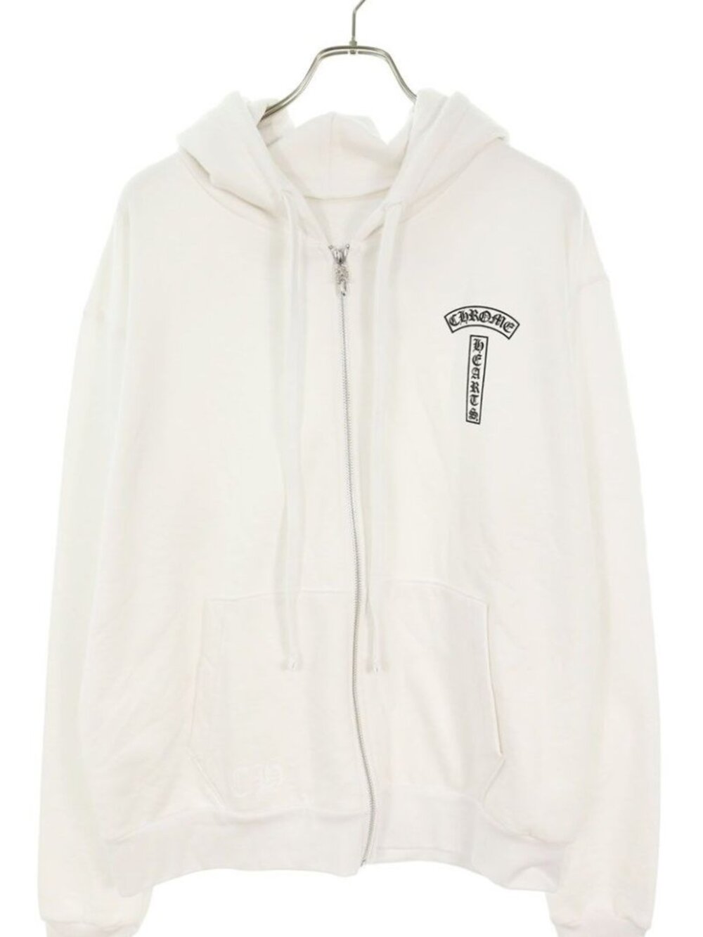 Chrome Hearts Sweatshirt HD Zip Back Arch Logo Zip Up Hoodie